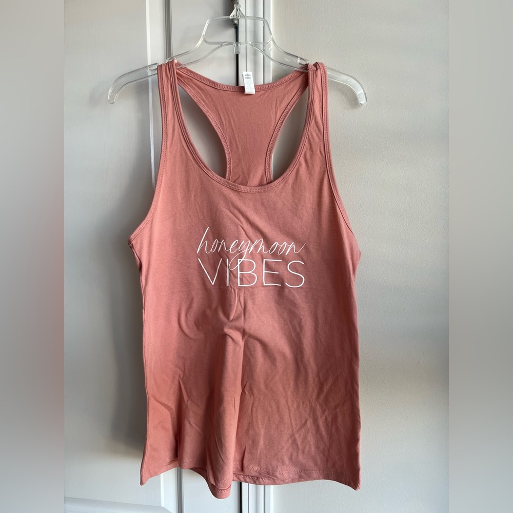 Honeymoon Vibes Women's Pink Tank Top